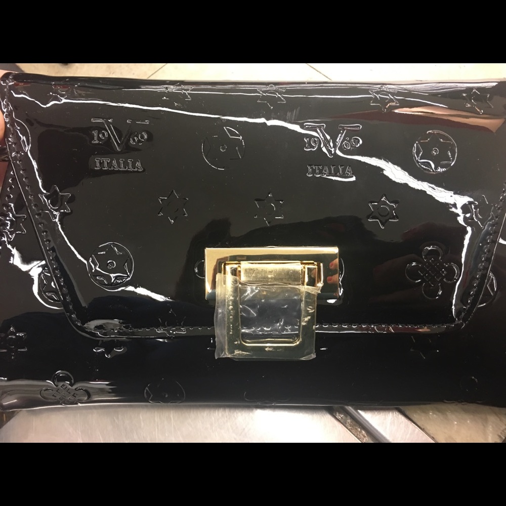 VERSACE PATENT LEATHER CLUTCH